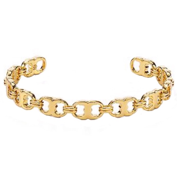 Tory Burch Delicate Gemini Link Bracelet Cuff - Picture 5 of 5